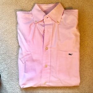 Vineyard Vines Pink Oxford Button Down.